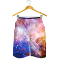 Light Stardust Galaxy Deep Space Print Men's Shorts