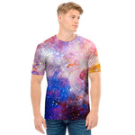 Light Stardust Galaxy Deep Space Print Men's T-Shirt