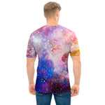 Light Stardust Galaxy Deep Space Print Men's T-Shirt