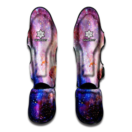 Light Stardust Galaxy Deep Space Print Muay Thai Shin Guard