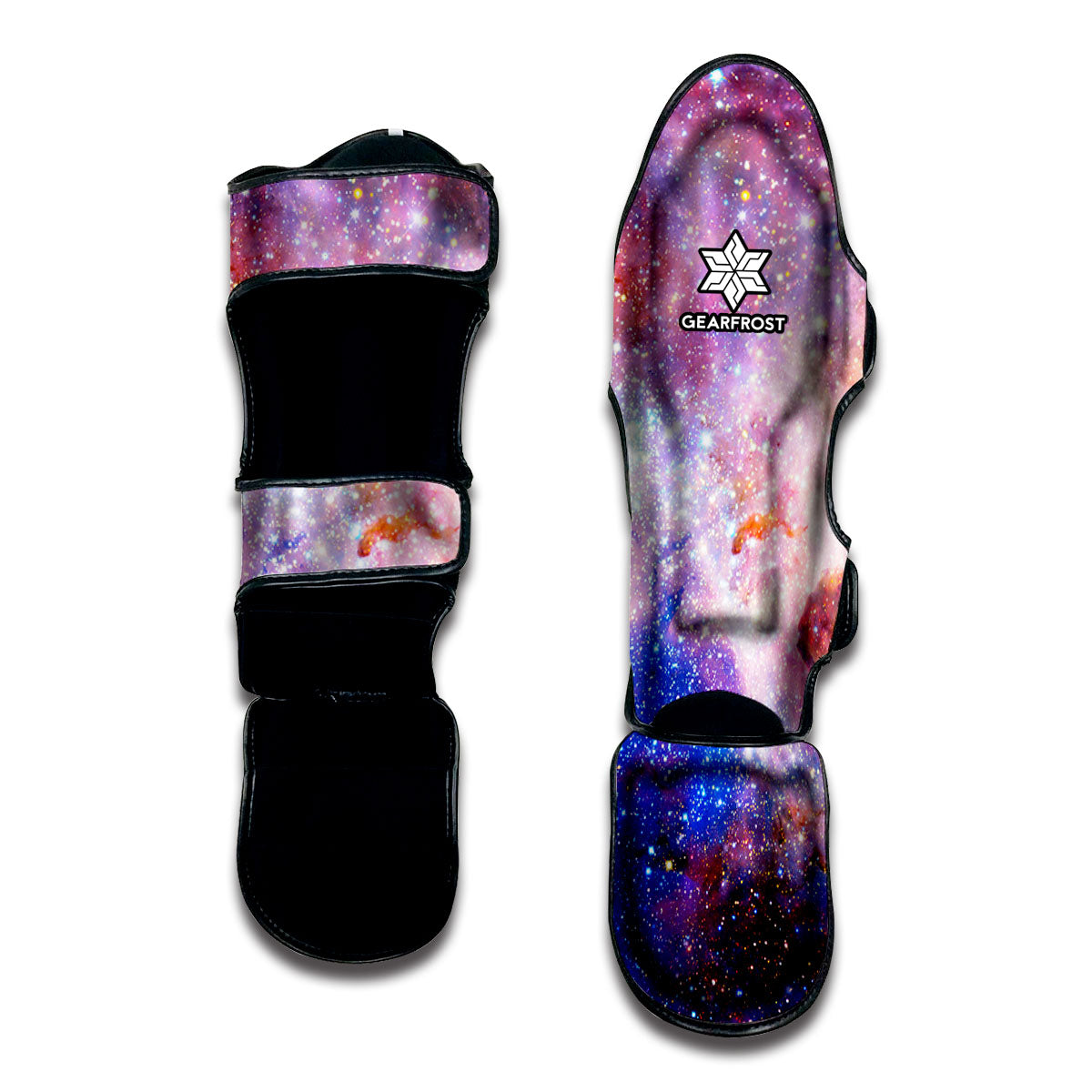 Light Stardust Galaxy Deep Space Print Muay Thai Shin Guard