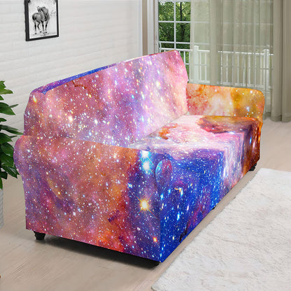 Light Stardust Galaxy Deep Space Print Sofa Cover