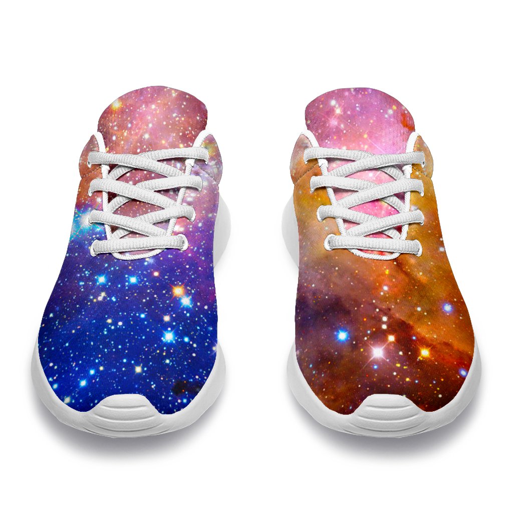 Light Stardust Galaxy Deep Space Print Sport Shoes GearFrost