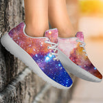 Light Stardust Galaxy Deep Space Print Sport Shoes GearFrost