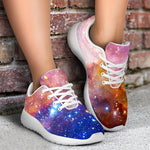 Light Stardust Galaxy Deep Space Print Sport Shoes GearFrost