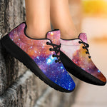 Light Stardust Galaxy Deep Space Print Sport Shoes GearFrost