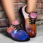 Light Stardust Galaxy Deep Space Print Sport Shoes GearFrost