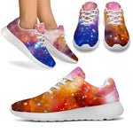 Light Stardust Galaxy Deep Space Print Sport Shoes GearFrost