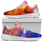 Light Stardust Galaxy Deep Space Print Sport Shoes GearFrost