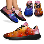 Light Stardust Galaxy Deep Space Print Sport Shoes GearFrost