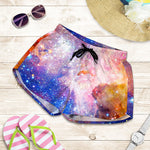 Light Stardust Galaxy Deep Space Print Women's Shorts