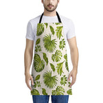 Light Tropical Leaf Pattern Print Apron