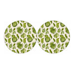 Light Tropical Leaf Pattern Print Car Coasters
