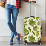 Light Tropical Leaf Pattern Print Luggage Cover GearFrost