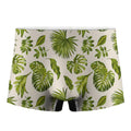 Light Tropical Leaf Pattern Print Men's Boxer Briefs