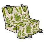 Light Tropical Leaf Pattern Print Pet Car Back Seat Cover