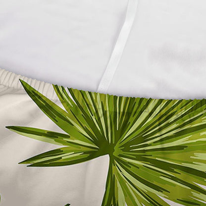 Light Tropical Leaf Pattern Print Sofa Cover