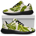 Light Tropical Leaf Pattern Print Walking Shoes