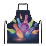 Light Up Bowling Pins Print Apron