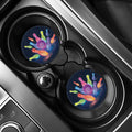 Light Up Bowling Pins Print Car Coasters