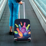 Light Up Bowling Pins Print Luggage Cover