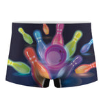 Light Up Bowling Pins Print Men's Boxer Briefs