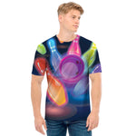Light Up Bowling Pins Print Men's T-Shirt