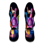 Light Up Bowling Pins Print Muay Thai Shin Guard