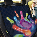 Light Up Bowling Pins Print Pet Car Back Seat Cover