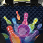 Light Up Bowling Pins Print Pet Car Back Seat Cover