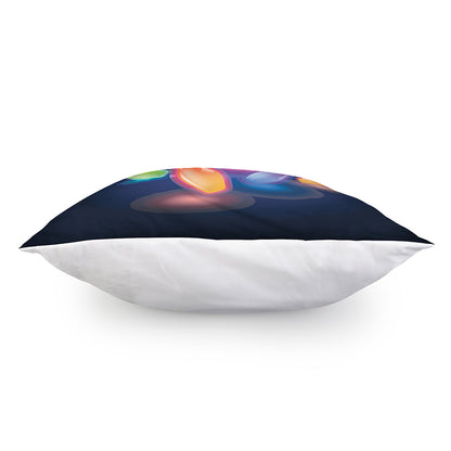 Light Up Bowling Pins Print Pillow Cover