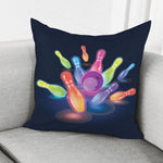 Light Up Bowling Pins Print Pillow Cover