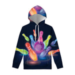 Light Up Bowling Pins Print Pullover Hoodie