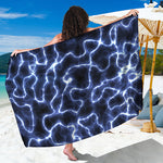 Lightning Chain Print Beach Sarong Wrap