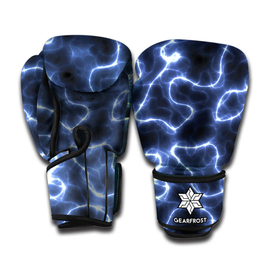 Lightning Chain Print Boxing Gloves