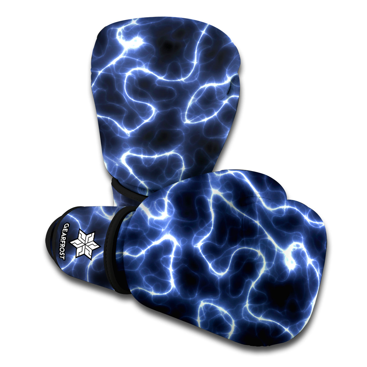 Lightning Chain Print Boxing Gloves