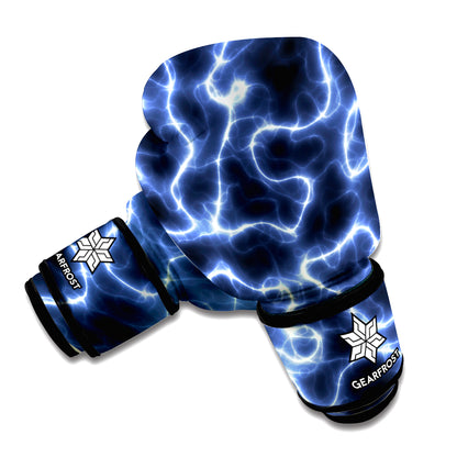 Lightning Chain Print Boxing Gloves