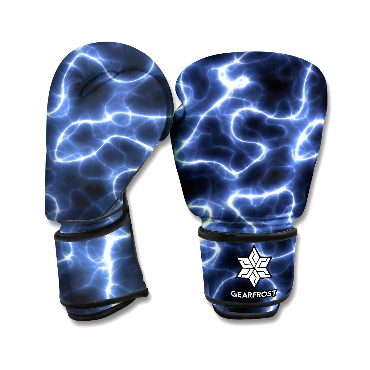 Lightning Chain Print Boxing Gloves