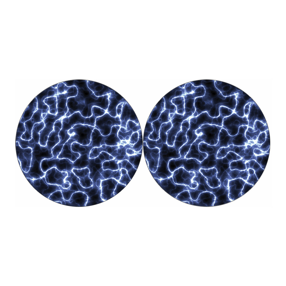 Lightning Chain Print Car Coasters