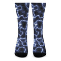 Lightning Chain Print Crew Socks