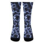Lightning Chain Print Crew Socks