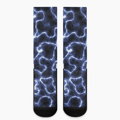 Lightning Chain Print Crew Socks