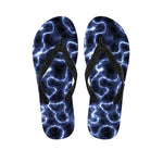 Lightning Chain Print Flip Flops
