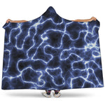 Lightning Chain Print Hooded Blanket