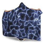 Lightning Chain Print Hooded Blanket
