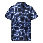 Lightning Chain Print Men's Short Sleeve Shirt