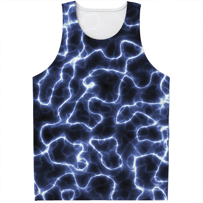 Lightning Chain Print Men's Tank Top