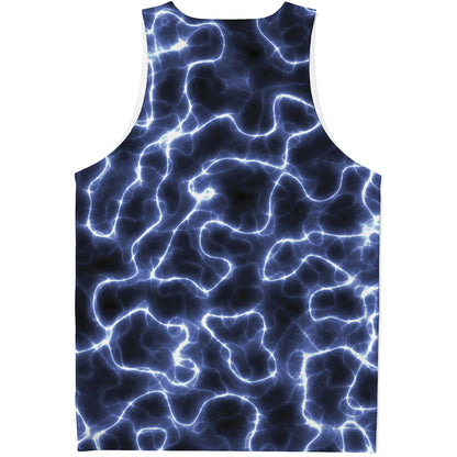 Lightning Chain Print Men's Tank Top