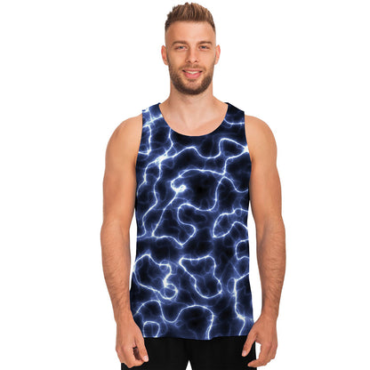 Lightning Chain Print Men's Tank Top