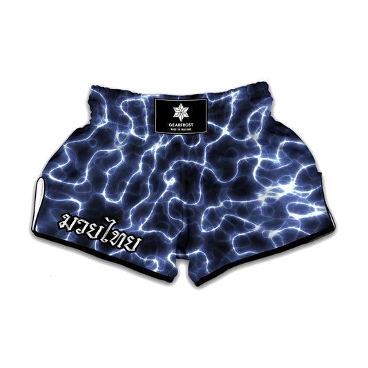 Lightning Chain Print Muay Thai Boxing Shorts